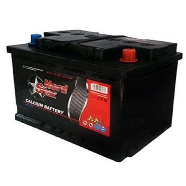 მანქანის აკუმულატორი NordStar 20302070, 12V, 75Ah, Car Battery