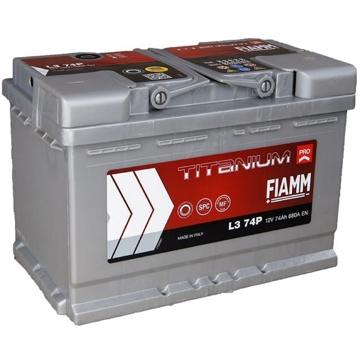 Fiamm 20302023 TP L3 74P, 12V, 74Ah, Car Battery