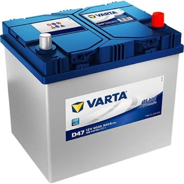 მანქანის აკუმულატორი Varta 20300037 BLU D47, 12V, 60Ah, Car Battery