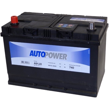 მანქანის აკუმულატორი Autopower 20300819 A91JX, 12V, 91Ah, Car Battery