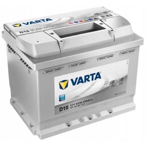 მანქანის აკუმულატორი Varta 20300030 SIL D15, 12V, 63Ah, Car Battery