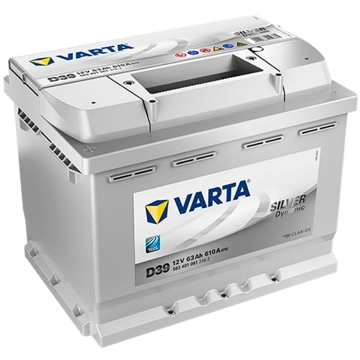 Varta 20300031 SIL D39, 12V, 63Ah, Car Battery