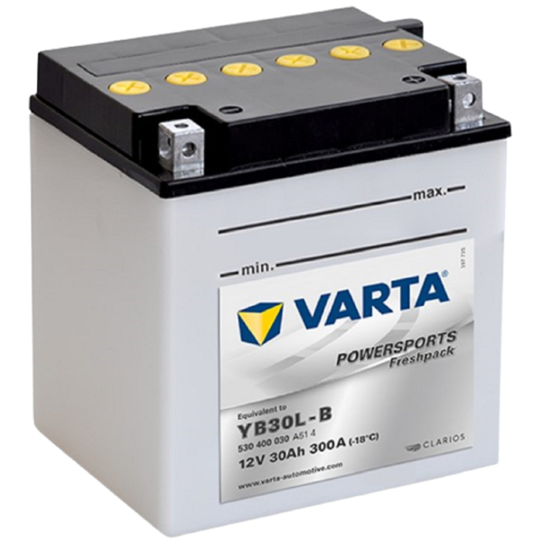 Varta 20300048 POW FRE YB30L-B, 12V, 30Ah, Motorcycle Battery