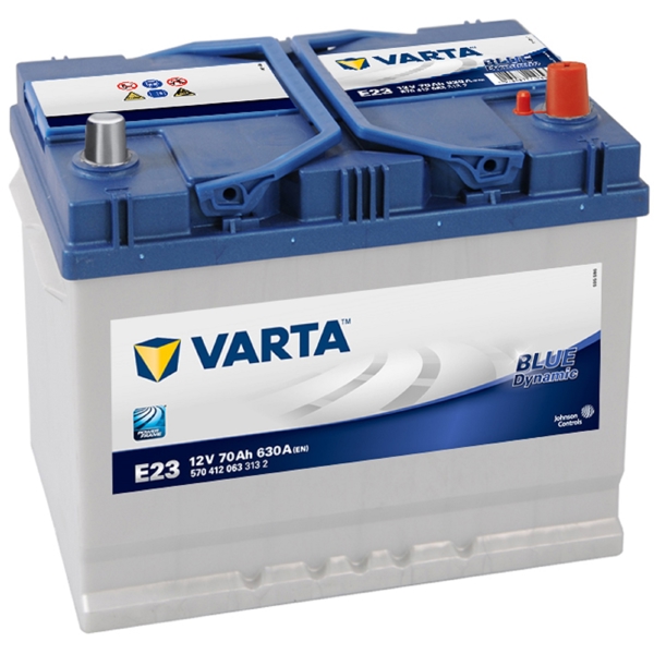 მანქანის აკუმულატორი Varta 20300040 BLU E23, 12V, 70Ah, Car Battery