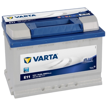 მანქანის აკუმულატორი Varta 20300038 BLU E11, 12V, 74Ah, Car Battery