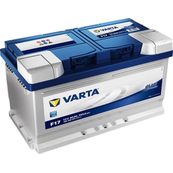 მანქანის აკუმულატორი Varta 20300134 BLU F17, 12V, 80Ah, Car Battery