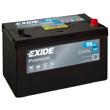 მანქანის აკუმულატორი Exide 20300651 PR EA954, 12V, 95Ah, Car Battery