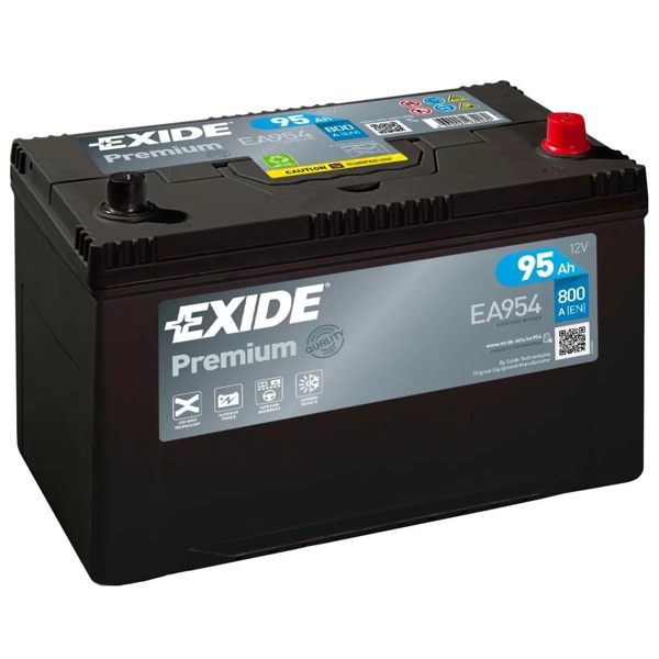 Exide 20300651 PR EA954, 12V, 95Ah, Car Battery