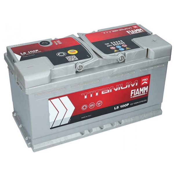 Fiamm 20302027 TP L5, 12V, 100Ah, Car Battery