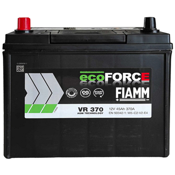 მანქანის აკუმულატორი Fiamm 20302774 EF AGM VR370, 12V, 45Ah, Car Battery