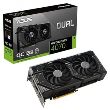 ვიდეო დაფა Asus 90YV0IZ2-M0NA00, GeForce RTX4070, 12GB, 192bit, HDMI, DP, Black