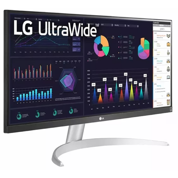 მონიტორი LG 29WQ600-W.AMA UltraWide, 29", Monitor, QHD, HDMI, DP, USB Type-C, White