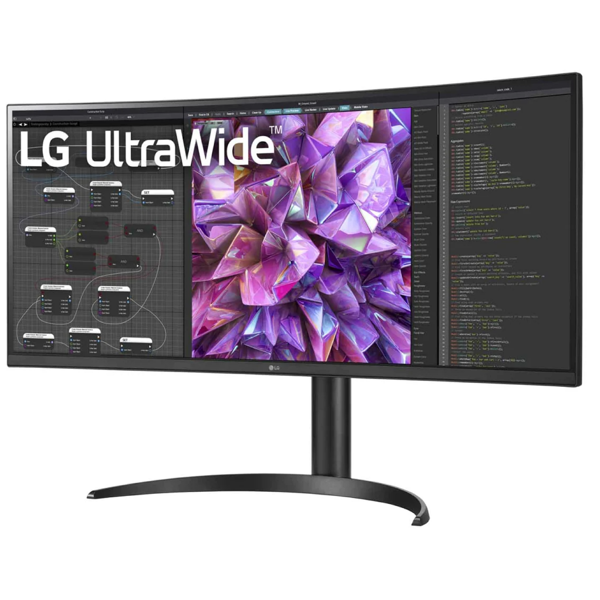 LG 34WQ75C-B.AMA UltraWide, 34", Curved Monitor, UWQHD, IPS, HDMI, DP, USB Type-C, LAN, Black