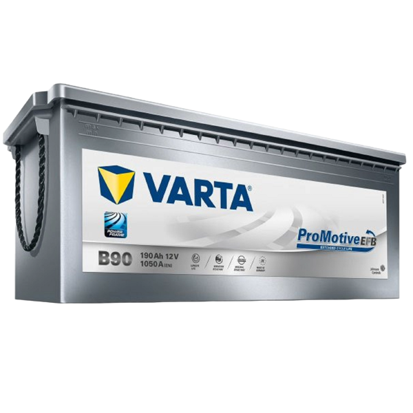 მანქანის აკუმულატორი Varta 20301142 PR EFB B90, 12V, 190Ah, Car Battery