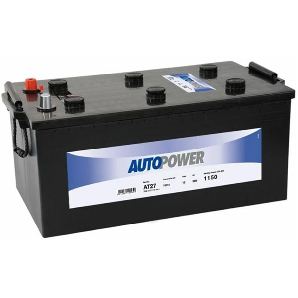 მანქანის აკუმულატორი AutoPower 20302150 AT 27, 12V, 225Ah, Car Battery