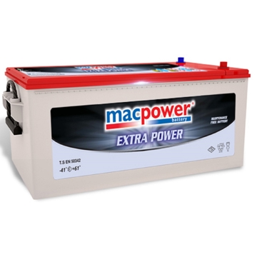 მანქანის აკუმულატორი MacPower 20301943, 12V, 225Ah, Car Battery