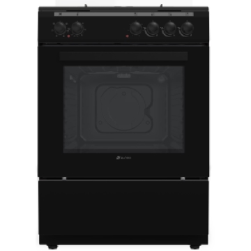 გაზქურა Alneo AG6065 Black, 3 Gas, Oven, Black