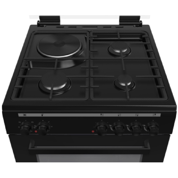 გაზქურა Alneo AG6065 Black, 3 Gas, Oven, Black