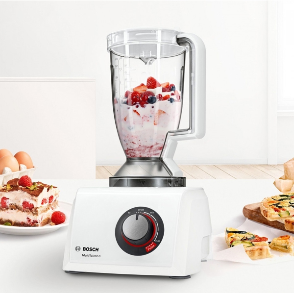 Bosch MC812W620, 1100W, 2.4L, Food Processor, White