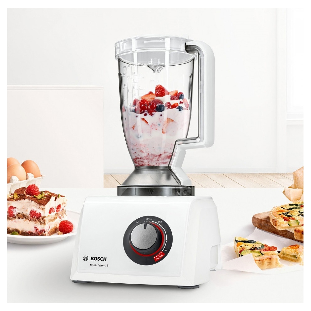 Bosch MC812W620, 1100W, 2.4L, Food Processor, White
