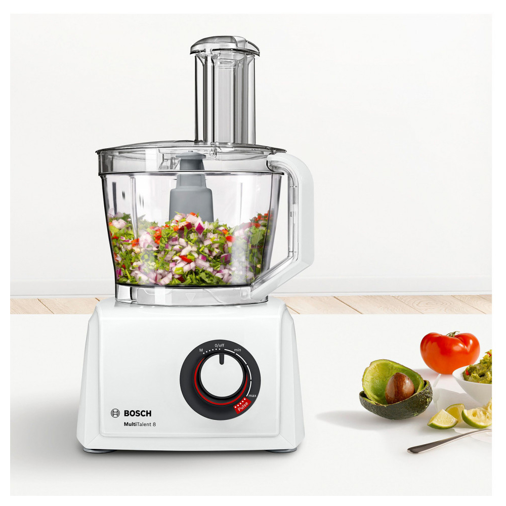 სამზარეულოს კომბაინი Bosch MC812W620, 1100W, 2.4L, Food Processor, White