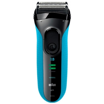 Braun 3040 BLK/BLU/D, Electric Shaver, Black/Bkue