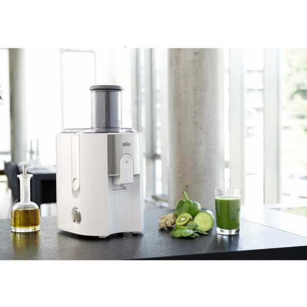 წვენსაწური Braun J500WH, 900W, 2L, Juicer, White