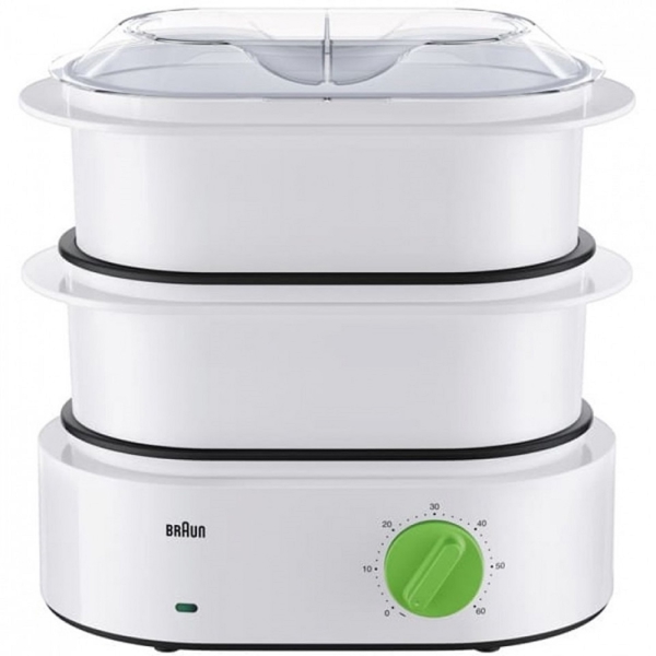 Braun FS3000WH, 850W, 3.1L, Electric Glass Steamer, White