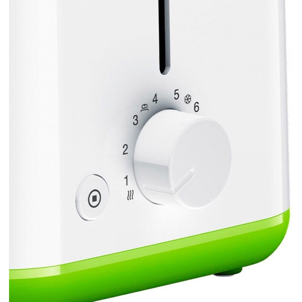 ტოსტერი Braun HT1010GR, 900W, Toaster, White/Green