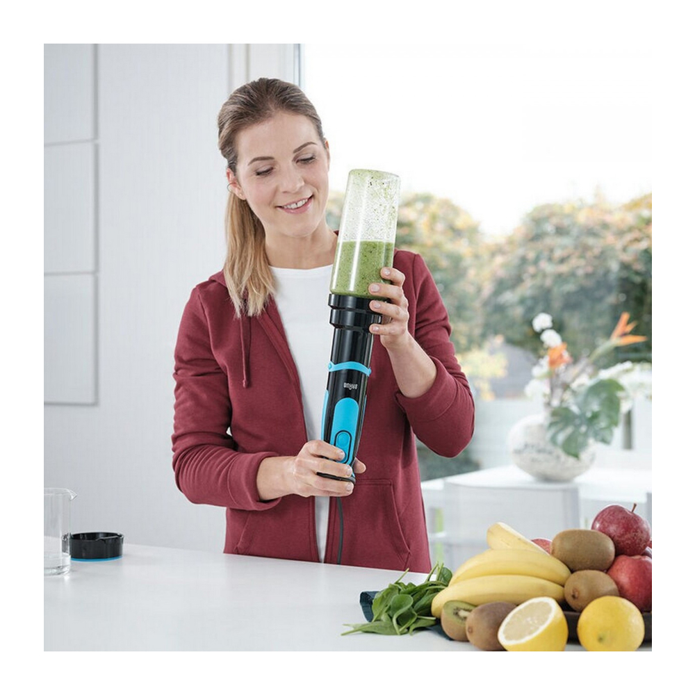 Braun MQ5252BKBL, 1000W, 600ML, Blender, Black/Blue