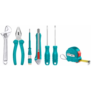 ხელსაწყტოების ნაკრები Total THKTHP90076, 7Pcs Professional Tool Set, Blue