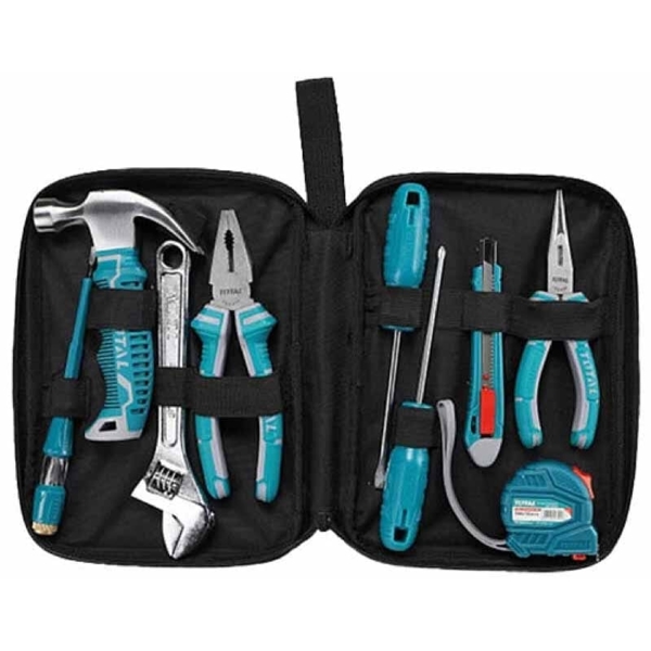 ხელსაწყოების ნაკრები Total THKTHP90096, 9Pcs Professional Tool Set, Blue