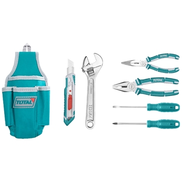 ხელსაწყოების ნაკრები Total THKTHP91076, 7Pcs Professional Tool Set, Blue