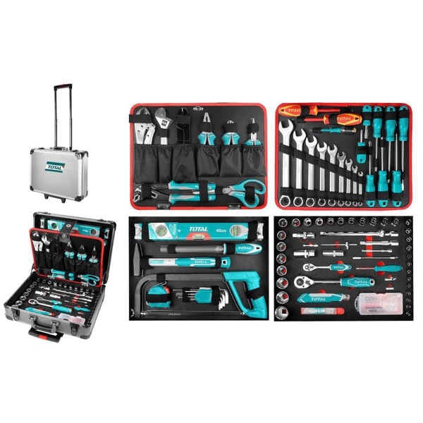 Total THKTHP21476, 147Pcs Professional Tool Set, Blue