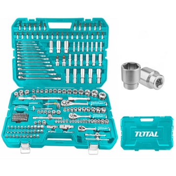 ხელსაწყოების ნაკრები Total THKTHP22166, 216Pcs Professional Tool Set, Blue