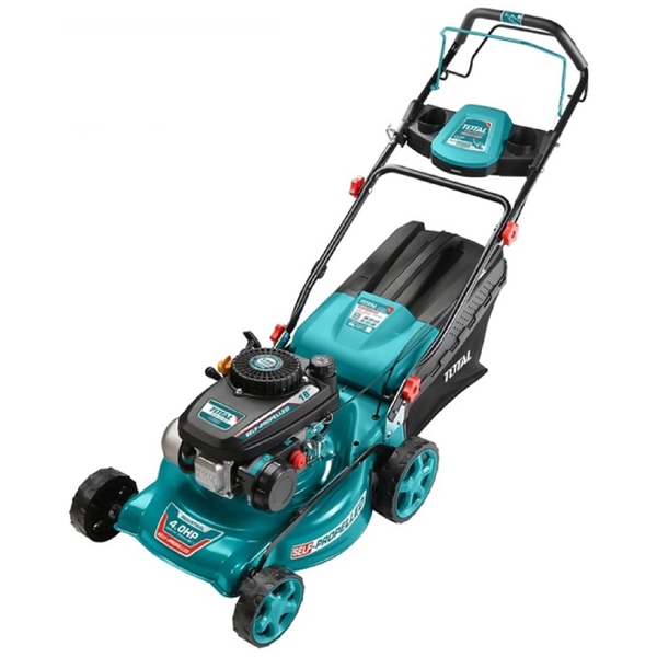 გაზონის საკრეჭი Total TGT141182, 3000W, Gasoline lawn mower, Black/Blue