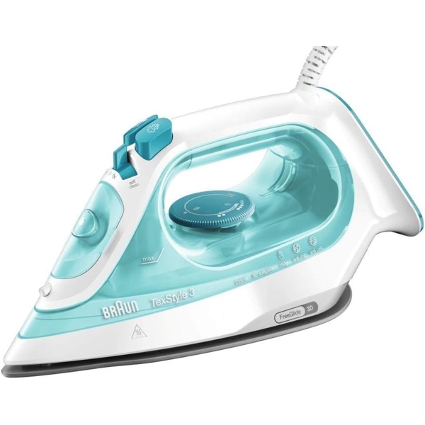 ორთქლის უთო Braun SI3043GR, 2350W, 270ML, Steam Iron, White/Green