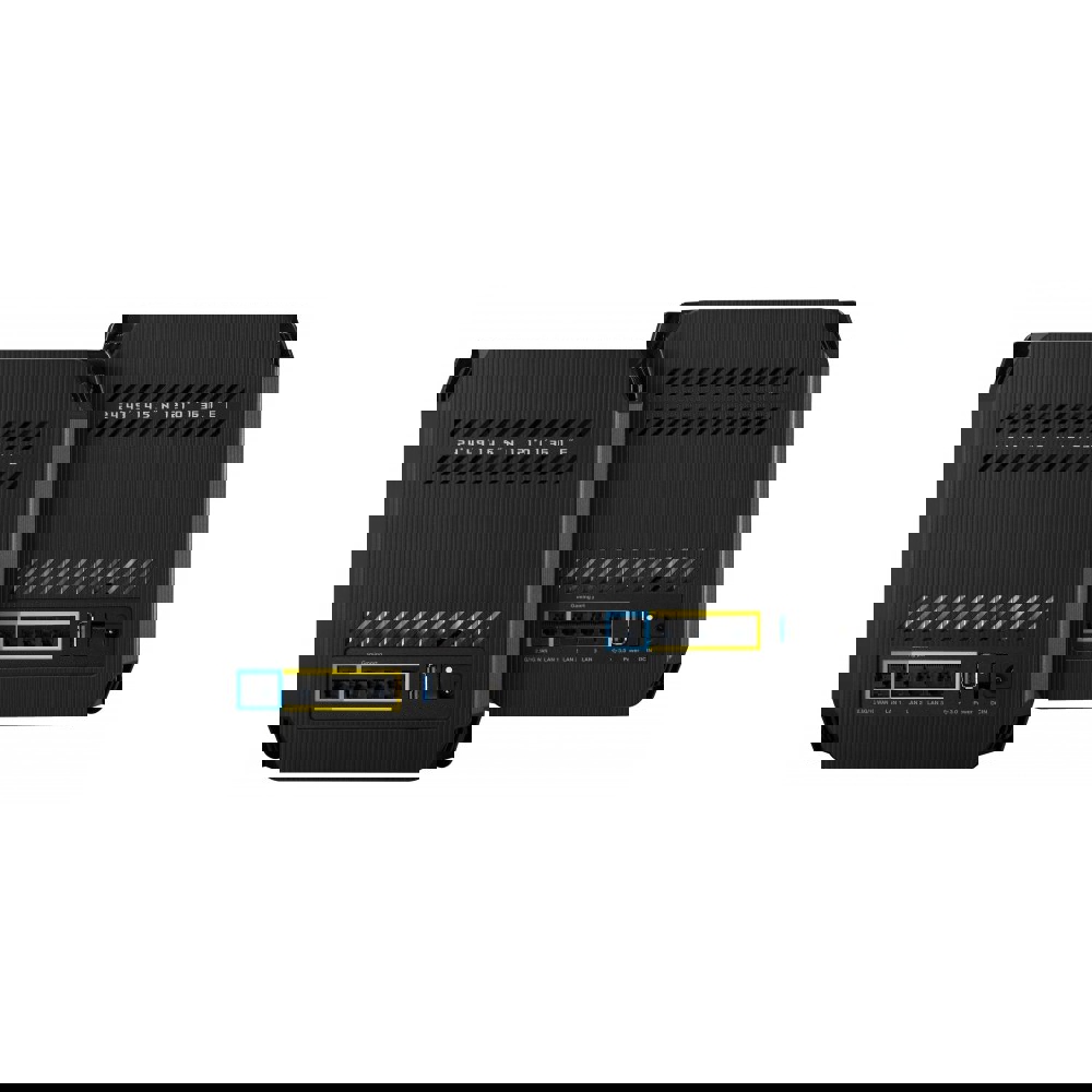 Asus 90IG07F0-MU9A20 ROG Rapture GT6 AX10000 2er Set, 10000Mbps, Router, Black