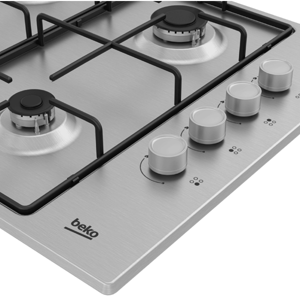 Built-in Gas Cooktop Beko HIGG 641C3 SX b100, Silver