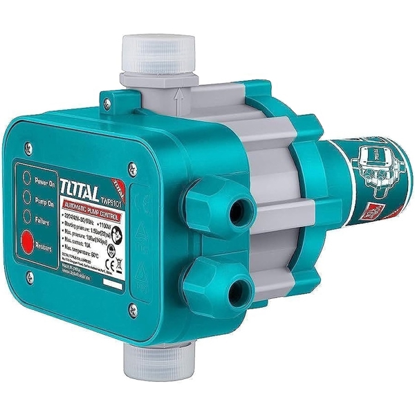 წყლის ტუმბოს კონტროლერი Total TWPS101, 1100W, Automatic Pump Control, Blue