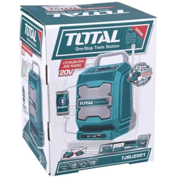 დინამიკი Total TJRLI2001, 3W, Bluetooth, AUX, USB, Speaker, Blue/Gray