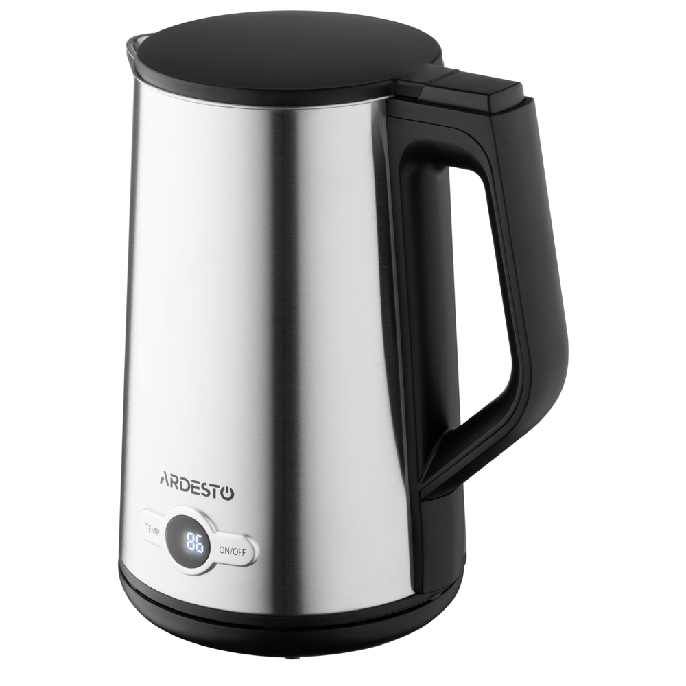 ელექტრო ჩაიდანი Ardesto EKL-X52E, 2200W, 1.5L, Electric Kettle, Silver