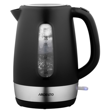 ელექტრო ჩაიდანი Ardesto EKL-F19B, 2200W, 1.7L, Electric Kettle, Black