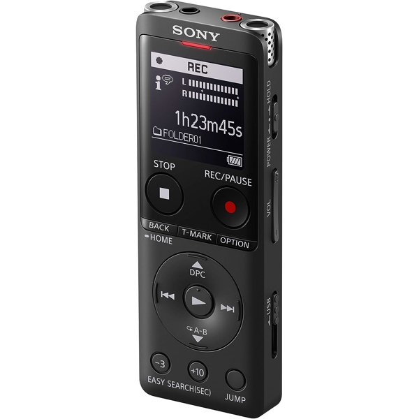 Sony ICDUX570BLK ICD-UX570, 4GB, USB, Voice Recorder, Black