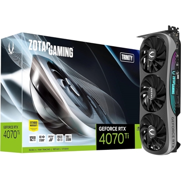 Zotac ZT-D40710D-10P, Gaming RTX4070 Ti, 12GB, 192bit, HDMI, DP, Black