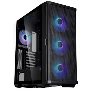 ქეისი Zalman Z10PLUS, Computer Case, MidT, MicroATX, Mini-ITX, USB-C, 2xUSB3.0, Black