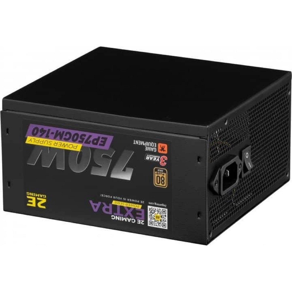 კვების ბლოკი 2E 2E-EP750GM-140, 750W, Power Supply, Black