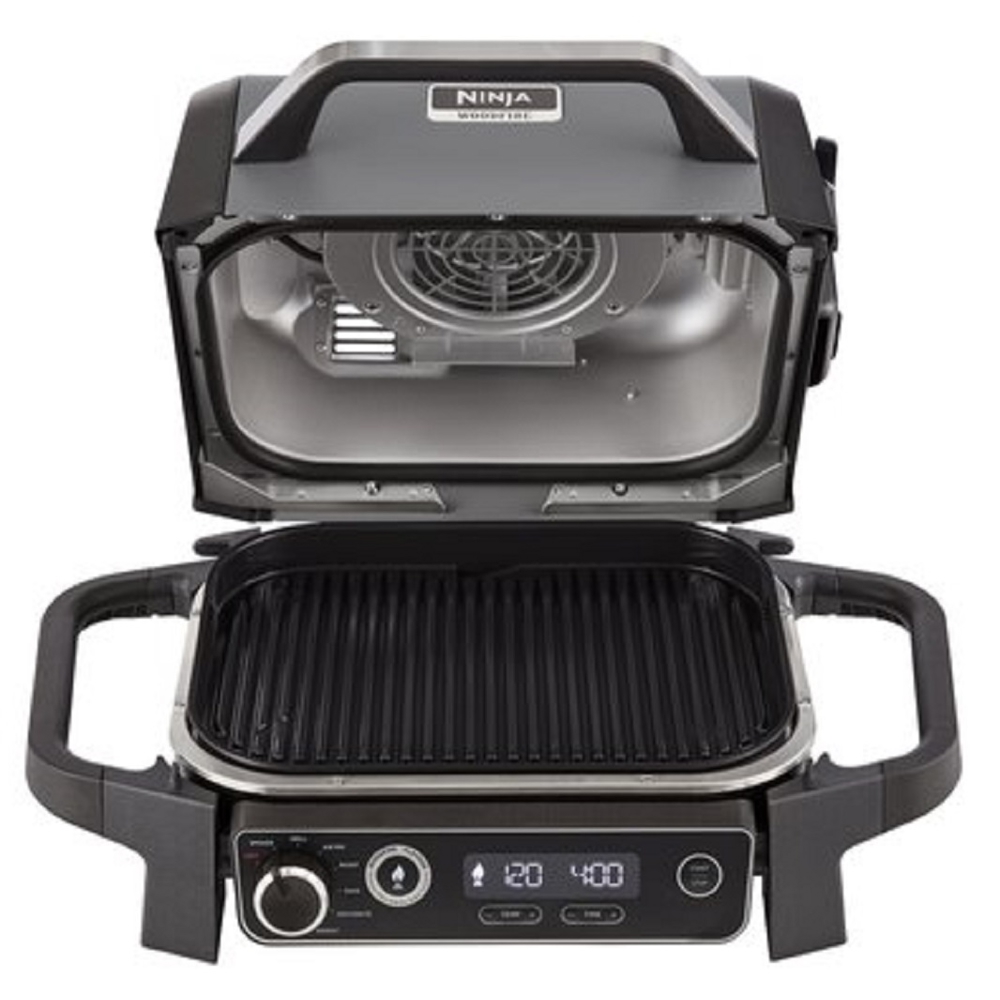 Ninja OG701EU, 2400W, WoodFire Outdoor Grill, Black/Silver