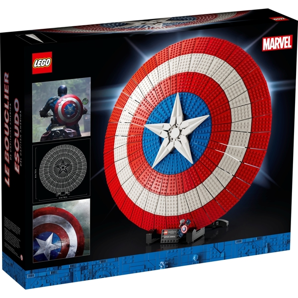 ასაწყობი კონსტრუქცია Lego 76262, Marvel Captain America's Shield