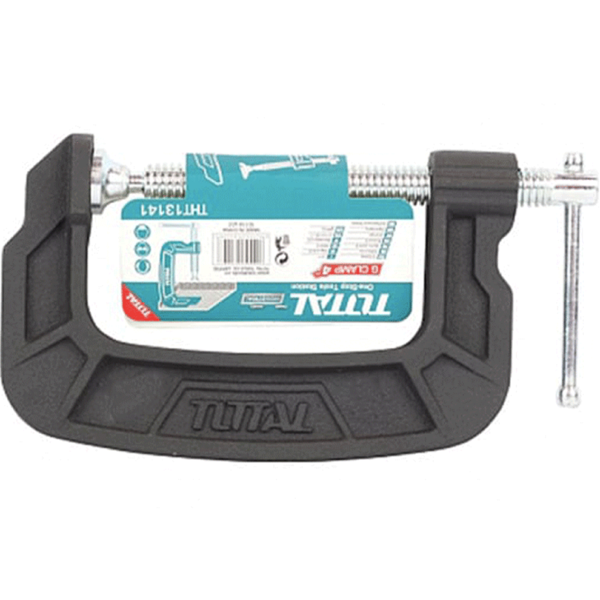 ჭახრაკი Total THT13136, G Clamp, Silver/Black